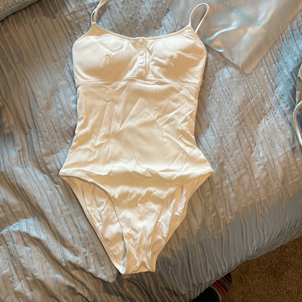 Melissa Odabash Cream One Piece Swimsuit